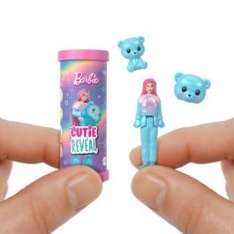 Barbie JCR15 Mini Muñecas Barbieland Cutie Reveal: Animal Peluche Sorpresa, 3.8 cm, con Mascota a Juego