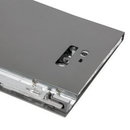QUBE 1383.204 Cajón Extracción Total Antracita 350mm H120, Cierre Amortiguado, Laterales Metálicos Rectos Finos