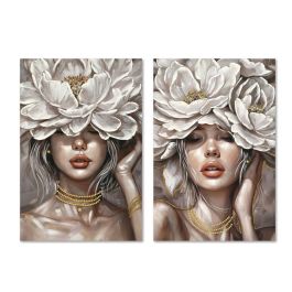 Cuadro Romantico DKD Home Decor Blanco Beige 3 x 90 x 60 cm (2 Unidades) Precio: 51.68999968. SKU: B12JF4MTY5
