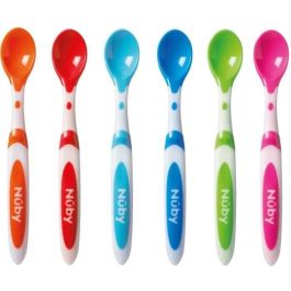 Nuby NUB0048526055753 Juego de 6 cucharas de destete Multicolor Precio: 36.30726. SKU: B1E9XB5M4S