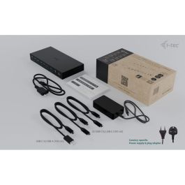 Hub USB i-Tec C31KVMDOCKPDPRO Negro