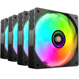 Pack 4 Ventiladores Mars Gaming MF-SI4KIT/ 12cm + HUB + Mando a Distancia/ ARGB Pack 4 Ventiladores Mars Gaming MF-SI4KIT/ 12cm + HUB + Mando a Distancia/ ARGB