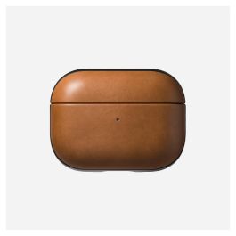 Nomad Modern Leather Case English Tan - Funda de Cuero para AirPods Pro 2 - Compatible Apple - Color Marrón