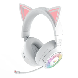 Razer RZ04-05170400-R3M1 Auriculares Kraken Kitty V3 Pro Blanco Inalámbricos Diadema Gaming con RGB, USB-C y Bluetooth
