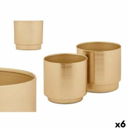 Set de Macetas GiftDecor 40055-G Dorado Hierro 18 x 16,5 x 18 cm 16 x 15,5 x 16 cm (6 Unidades) Precio: 78.49999993. SKU: B19VY79AW9