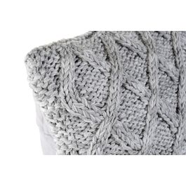 DKD Home Decor Cojin Gris Claro 10 x 45 x 45 cm (4 Unidades) Algodon Poliester