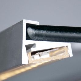 Greenice Perfil Aluminio para Tira LED Flexible/Rígida Estanterías Cristal 6mm, Vitrinas y Armarios, Difusor y Tapones 1M