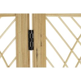 Biombo DKD Home Decor 136 x 2,5 x 180 cm Metal Bambú 30 x 40 cm