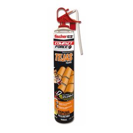 Fischer Espuma pu tejas manual 750 ml - Espuma poliuretano de endurecimiento rápido, gris, cortable, lijable y pintable