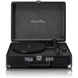 Lenco TT-115 Tocadiscos de Tracción por Correa Manual Bluetooth USB Altavoces Integrados Negro