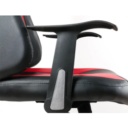 Q-connect Silla Gaming Orvieto Simil Piel Negro Rojo Alt Max 1200mm Ancho 650mm Profundo 650mm Ruedas Premium