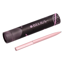 Belius Rocket B Bolígrafo Minimalista Rosa, Tinta Azul, Punta 0,8 mm, Caja Cilíndrica