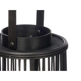 Farol Bambu Negro Vela Med Giftdecor 18X44CM (6 Unidades) Farol Bambu Negro Vela Med Giftdecor 18X44CM (6 Unidades)
