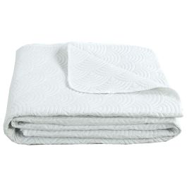 Colcha Oriental DKD Home Decor Blanco 260 x 1 x 240 cm Colcha Oriental DKD Home Decor Blanco 260 x 1 x 240 cm