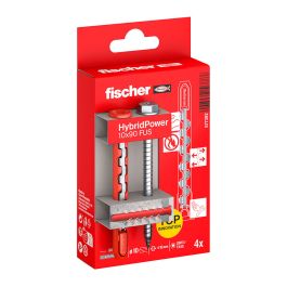 Fischer Taco Hybridpower Ø10x90mm con Tornillos SW13/TX40 Ø7x89mm - Blister 4 unidades