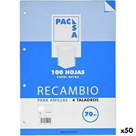 Papel Pacsa A5 100 Hojas Recambio (50 Unidades) Papel Pacsa A5 100 Hojas Recambio (50 Unidades)