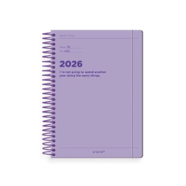 Antartik Agenda Manifest A5+ Día Página Morado Papel 80g FSC