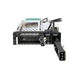 Delock 47209 Marco Frontal para Disco Duro 2.5" SATA, 5.25", Panel Frontal USB 3.0, Negro