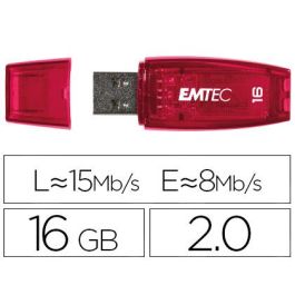 Memoria Usb Emtec Flash C410 16 grb 2.0 Rojo