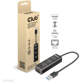 Club3D Hub USB 3.2 Gen 1 Tipo-A con 3 Puertos y Adaptador Gigabit Ethernet, Negro, Conectividad Alámbrica Precio: 49.50000011. SKU: B1D7FAAT28