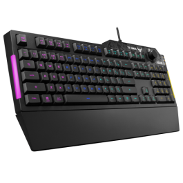 Asus TUF Gaming K1 Teclado Gaming RGB con Reposamuñecas Desmontable, Teclas Programables, 90MP01X0-BKSA00 Asus TUF Gaming K1 Teclado Gaming RGB con Reposamuñecas Desmontable, Teclas Programables, 90MP01X0-BKSA00