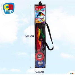 Cometa stunt kite pop-up magic arco iris 125x72 cm