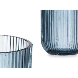 Vaso Bajo Azul Oscuro Rayas 270 ml Vivalto - Cristal 7.4x9.4x7.4 cm (24 Unidades) Vaso Bajo Azul Oscuro Rayas 270 ml Vivalto - Cristal 7.4x9.4x7.4 cm (24 Unidades)