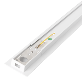 HO-218000CARRIL-2M-EM Carril Monofásico Empotrable Focos LED 2M Blanco con Aletas para Instalación a Ras