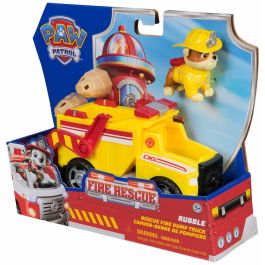 Spinmaster SPI6072662 Figura de Rubben Vehículo de Bomberos y Rescate con 2 Proyectiles - Patrulla Canina - A partir de 3 años