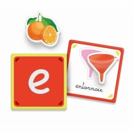 Clementoni CLE8005125527977 Juego Educativo Letras Táctiles Montessori para Aprender el Abecedario - 26 Cartas de Letras - 3+ Años