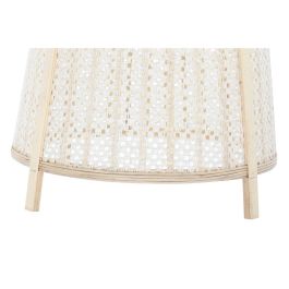 DKD Home Decor Lámpara de Techo Tropical de Bambú y Lino Crema Natural, E27, 50W, 220V, para 1 Bombilla, 47x47x64 cm DKD Home Decor Lámpara de Techo Tropical de Bambú y Lino Crema Natural, E27, 50W, 220V, para 1 Bombilla, 47x47x64 cm