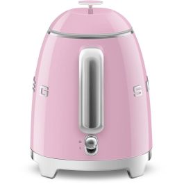 Smeg KLF05PKEU Hervidor de Agua Mini 0.8 L 1400 W Rosa Acero Inoxidable Indicador de Nivel de Agua Filtrado Apagado Automático