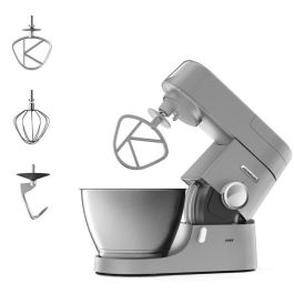 Kenwood KVC3100S Robot de Cocina Chef Pastelero 1000W, 4.6L, Cuerpo Metálico, Tazón Acero Inoxidable, Kit Repostería + Libro Recetas