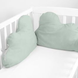 Protector de Cuna HappyFriday Basic Kids Cloud Menta 60 x 40 cm