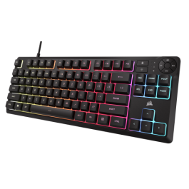 Corsair CH-9216065-ES Teclado K55 CORE TKL de membrana, gaming y silencioso, resistente a derrames, con retroiluminación
