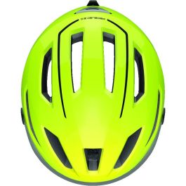 ABUS Pedelec 2.0 ACE Casco de Ciclismo Unisex Adulto con LED y Cierre Magnético Fidlock, Amarillo Signal, Talla M (52-57 cm)