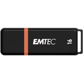 Emtec K100 P10 Stick USB 2.0 16GB Pack de 10 Unidades Negro y Multicolor para Windows, Mac, Linux