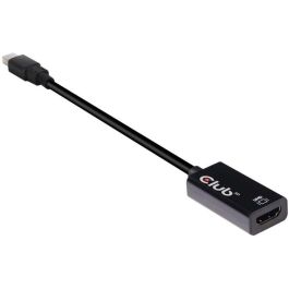 Club3D Adaptador Activo Mini DisplayPort 1.4 a HDMI 2.0b HDR 4K 60Hz - Negro para Windows/Mac