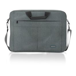 AISENS ASBG-BC025-GR Maletín para Portátil 15.6" Gris - Poliéster, Protección Golpes, Caídas y Arañazos, Bolsillo y Correa Hombro