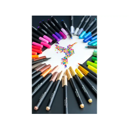 Faber Castell Rotulador Black Edition Punta de Pincel Caja 50 Unidades Colores Surtidos