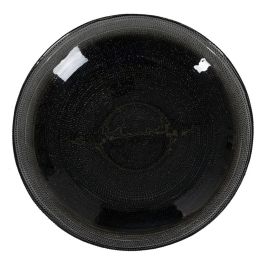 Centro de Mesa Negro Cristal 30 x 30 x 6,5 cm