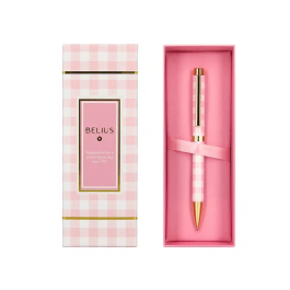Belius Picnic Bolígrafo Rosa Dorado Tinta Azul Caja de Diseño