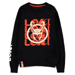 DIFUZED Sudadera Logo Text Loki Marvel Algodón/PES Talla XL