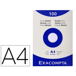 Exacompta Cartulina Blanca Din A4 205 Gr Paquete 100 Unidades Precio: 11.49999972. SKU: B1APNSBLAK