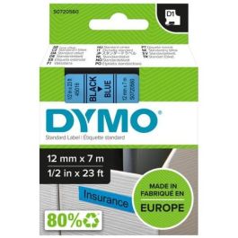 DYMO Cinta LM D1 12mmx7m Negro/azul