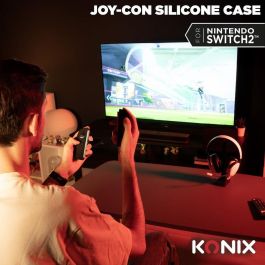 Konix Funda Protectora para Mandos Joy-Con Nintendo Switch 2 Silicona Antigolpes Antiarañazos Antipolvo Negra