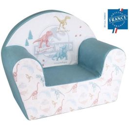 Fun House Silla Club Infantil Jurassic World de Espuma, L. 52 x P. 33 x A. 42 cm, Funda Lavable, Origen Francia Garantizado