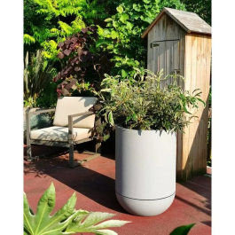 Riviera RIV3580798153777 Jardinera Plástico Piedra Diámetro 50 cm