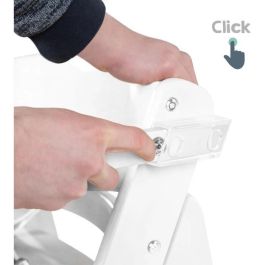 Roba ROB4005317310749 Trona SIT UP CLICK & FUN Bandeja Extraíble Altura Regulable Hasta 70 kg Madera Lacada Blanca