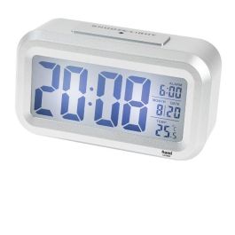 SAMI Despertador Digital LCD XL con Sensor de Luz Nocturna - Plata, Referencia: SAMI LCD digit XL Precio: 9.1476. SKU: B1943QJW9D
